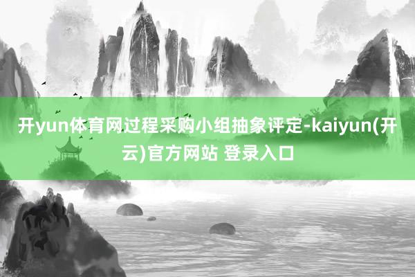 开yun体育网过程采购小组抽象评定-kaiyun(开云)官方网站 登录入口